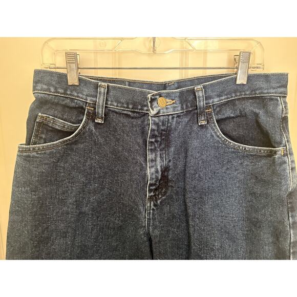 Wrangler Blues Jeans Womens 10 10x32 Blue Relaxed Fit Tapered Leg USA WB101AD - Picture 3 of 5
